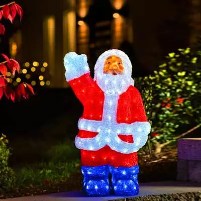 3D Santa for outdoor Christmas decorations
