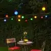 20 LED Multi Coloured Festoon Party Lights For Indoor & Outdoor Use