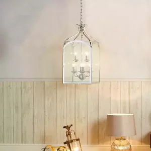 6 light traditional hanging lantern