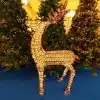 Acrylic standing reindeer with 400 LED lights for indoor and outdoor Christmas decoration