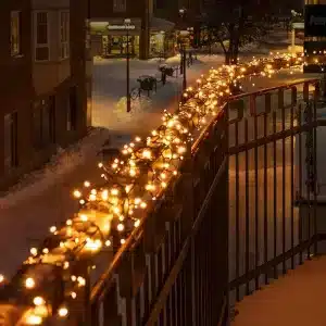 300 low voltage connectable LED cluster Christmas lights in warm white product image