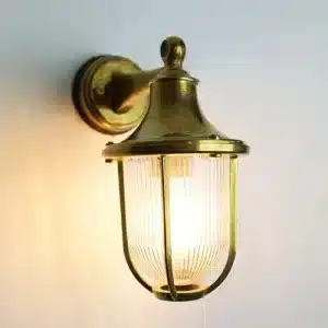 Brass down coastal outdoor wall light product image