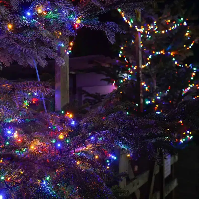 Connectable-Multicolour-Indoor-Christmas-Lights-Tree-Display Connectable multicolour indoor Christmas lights tree display