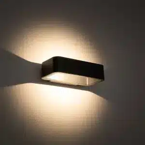 Graphite LED outdoor wall light warm white product image