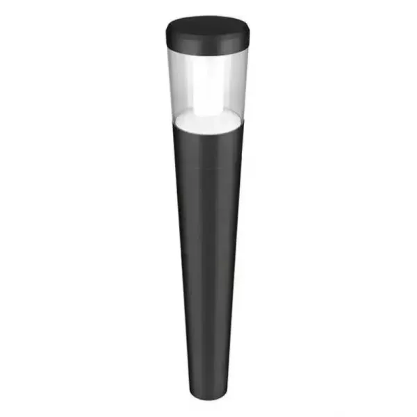 Grey Lantern Bollard Light 90CM