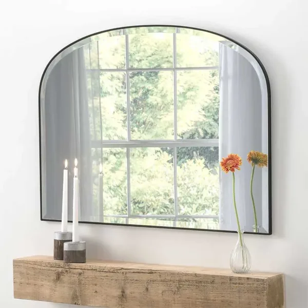 Minimal Overmantel Black Mirror