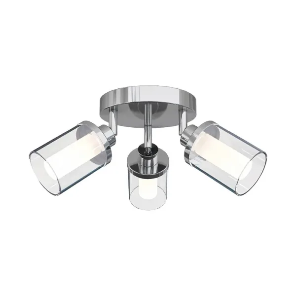 Modern Chrome Bathroom Ceiling Light