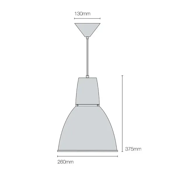 Natural Aluminium Pendant Light