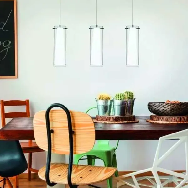 Opal Matt Glass Bar Pendant Light