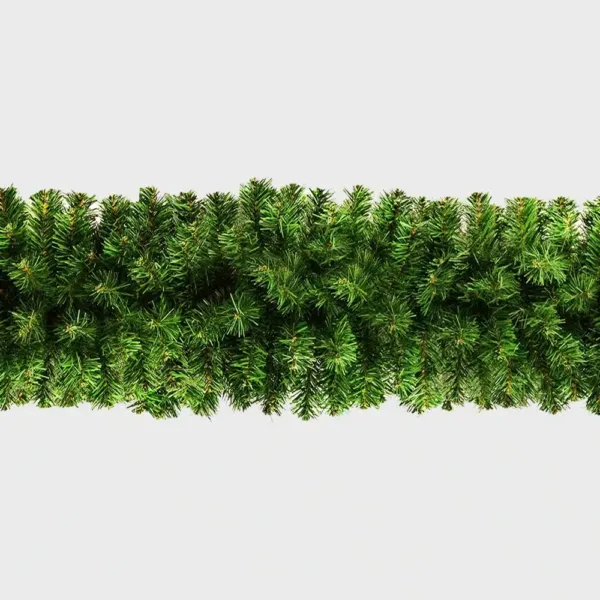 Plain Christmas branch garland 50cm diameter for outdoor use