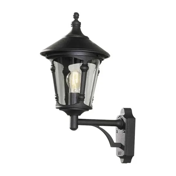 Round Lid Uplight Outdoor Wall Light