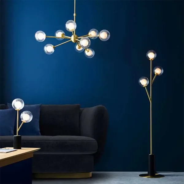 Satin Brass Plated Floor Lamp