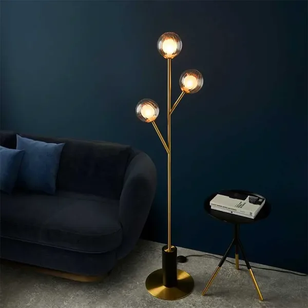 Satin Brass Plated Floor Lamp