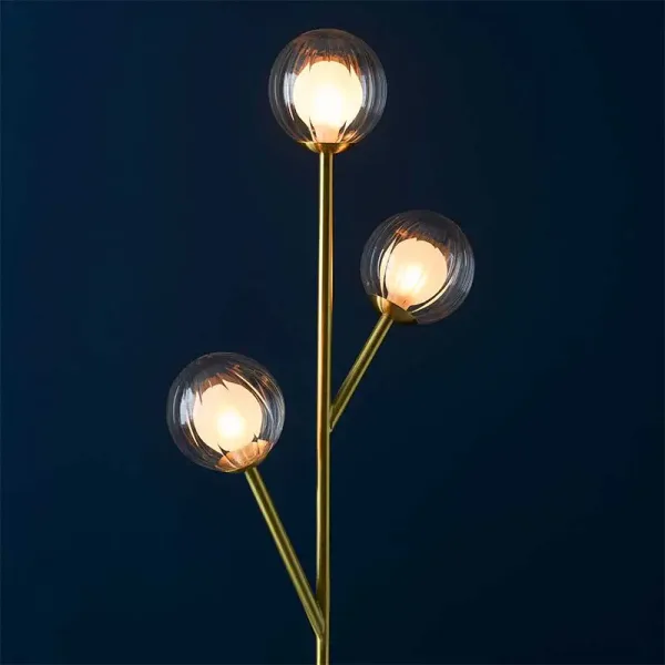Satin Brass Plated Floor Lamp