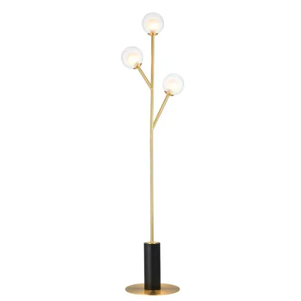 Satin Brass Plated Floor Lamp