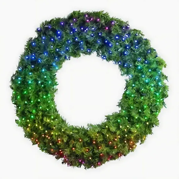 Twinkly large pre-lit outdoor Christmas wreath 150cm diameter with 500 Twinkly LEDs