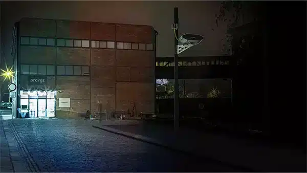 Video mapping projection before