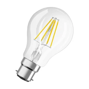 6.5W B22 Clear LED Bulb 2700K Non Dimmable