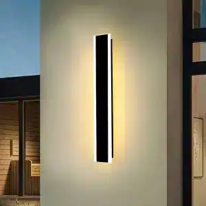 12W outdoor acrylic black wall light IP65 rated featured image