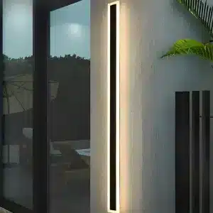 24W acrylic black wall light IP65 rated outdoor installation