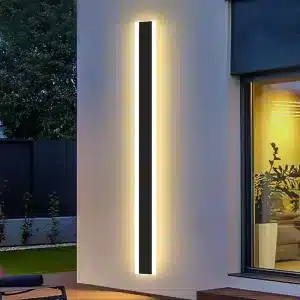 24W outdoor acrylic black wall light IP65 rated product image