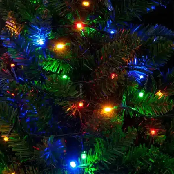 100 LED Multicolour Battery Christmas Lights Tree Display