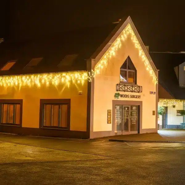 Connectable triangle icicle lights in warm white with 192 LEDs roofline display