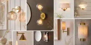 Indoor wall lights buying guide explaining tips & ideas of different wall lights to use in living room, bedroom and hallway